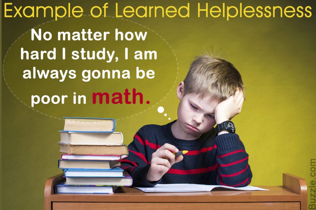 example of learned helplessness